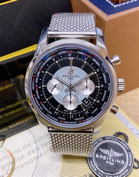 breitling transocean chronograph ab0510-46mm|Breitling Transocean Unitime Pilot .